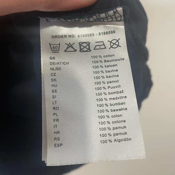 Jean Pascale Men's Pocket Tshirt Navy size Small - Picture 4 of 5